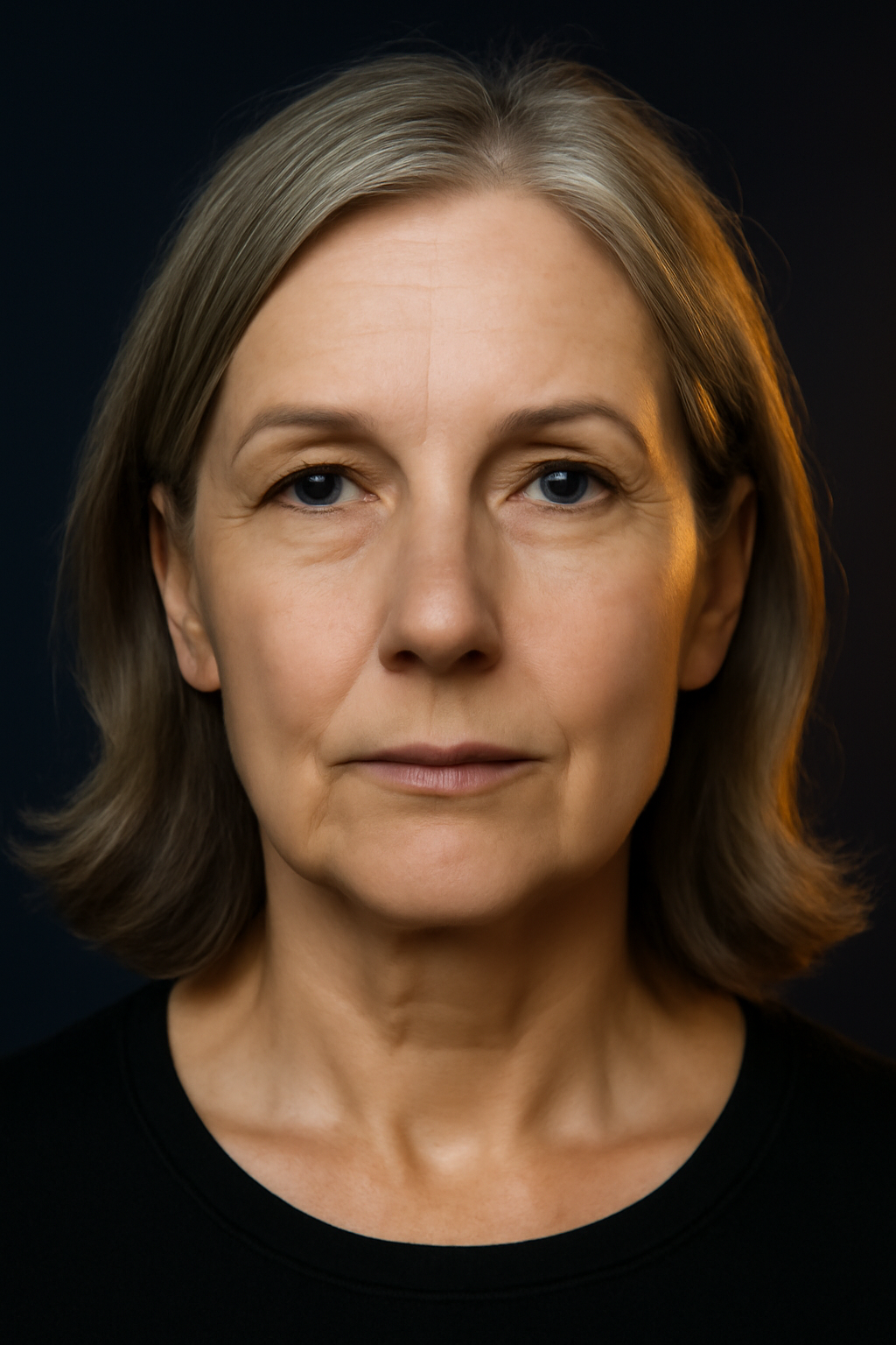 Split face — before vs after dermal filler