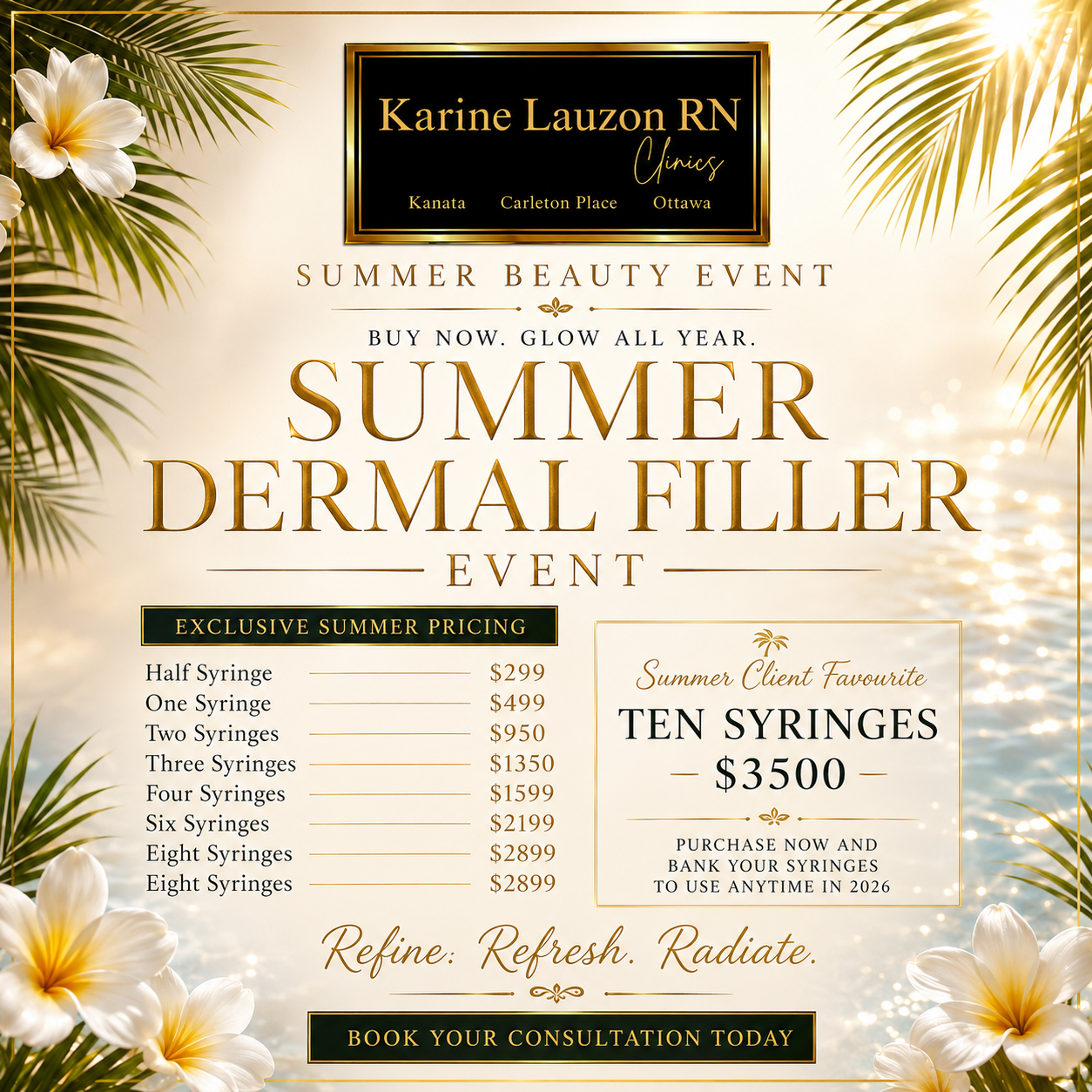 Summer Dermal Filler Event 2026